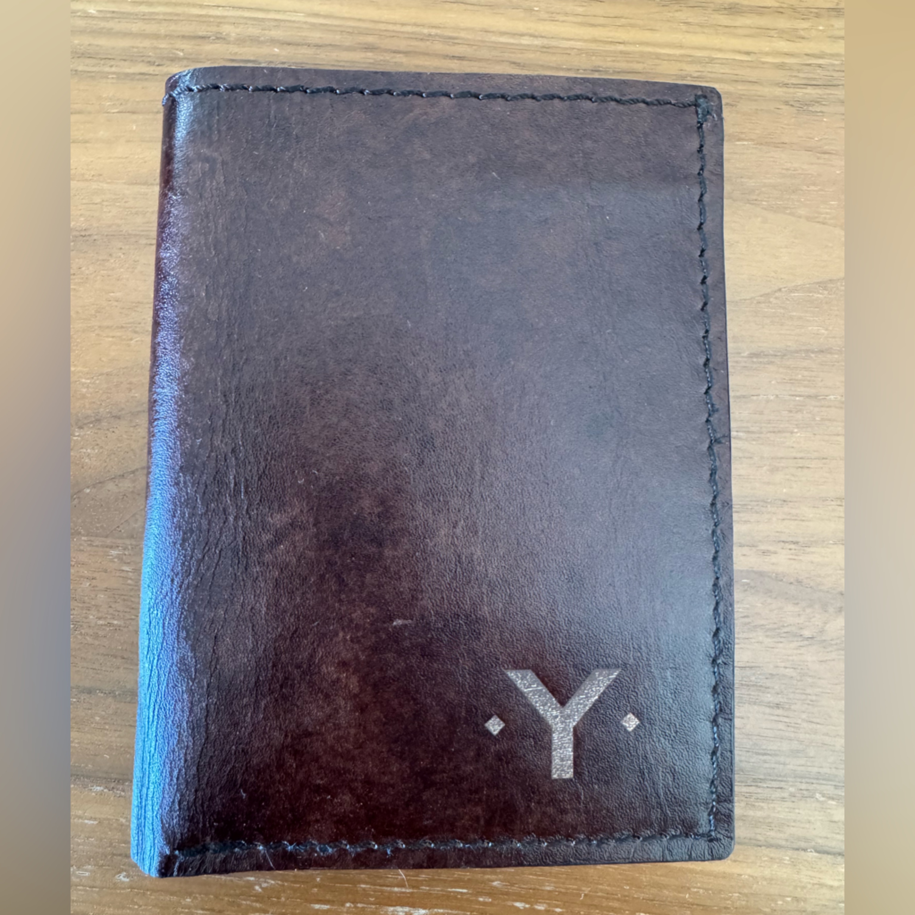 Vintage Polished Buffalo Passport Holder